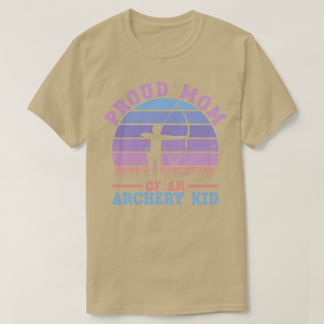 T-shirt Fière Maman D'Un Archer De Tir À L'Arc Pour Enfant (Design devant)