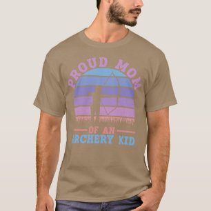T-shirt Fière Maman D'Un Archer De Tir À L'Arc Pour Enfant
