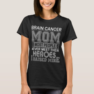 T-shirt Fière maman d'un enfant atteint d'un cancer du cer