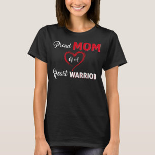 T-shirt Fière Maman D'Un Guerrier Du Coeur Sensibilisation