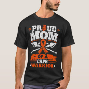 T-shirt Fière maman d'un ruban orange du mois du guerrier 