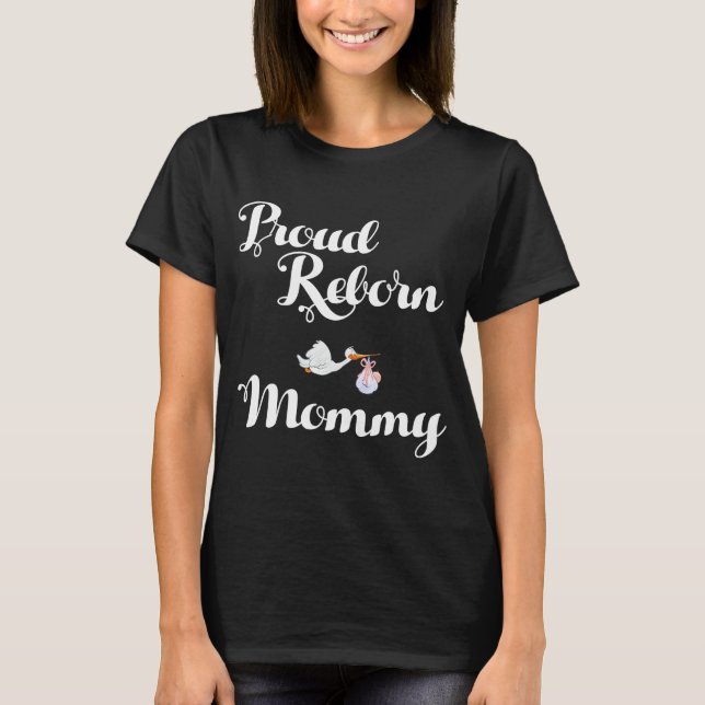 T-shirt Fière maman renaître Poupée Collecte (Devant)