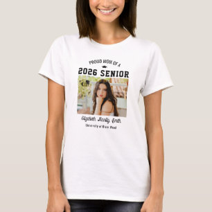 T-shirt Fière maman senior personnalisée année diplômé pho