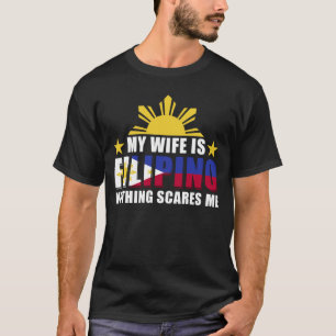 T-shirt Fière Mari Petit ami Femme philippine Philippines