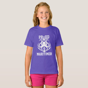T-shirt Fière Maritimer ancre pieuvre phare route T-