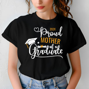 T-shirt Fière mère d'un parent diplômé sur mesure