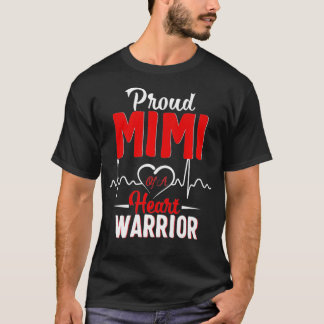 T-shirt Fière Mimi d'un guerrier du coeur Cadeau de sensib