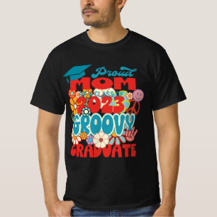 T-shirt Fière MOM d'une classe de 2023 Graduate RETRO FLOR