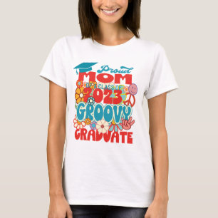 T-shirt Fière MOM d'une classe de 2023 Graduate Retro Supe