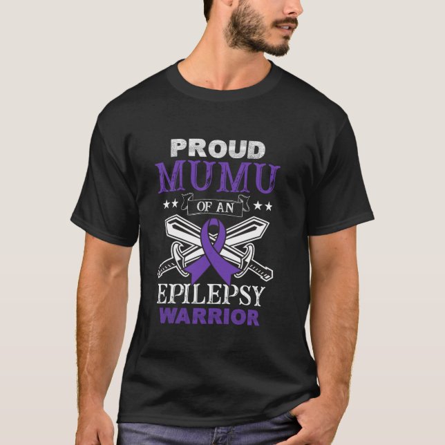 T-shirt Fière MuMu D'Une Famille De Guerriers Épileptiques (Devant)