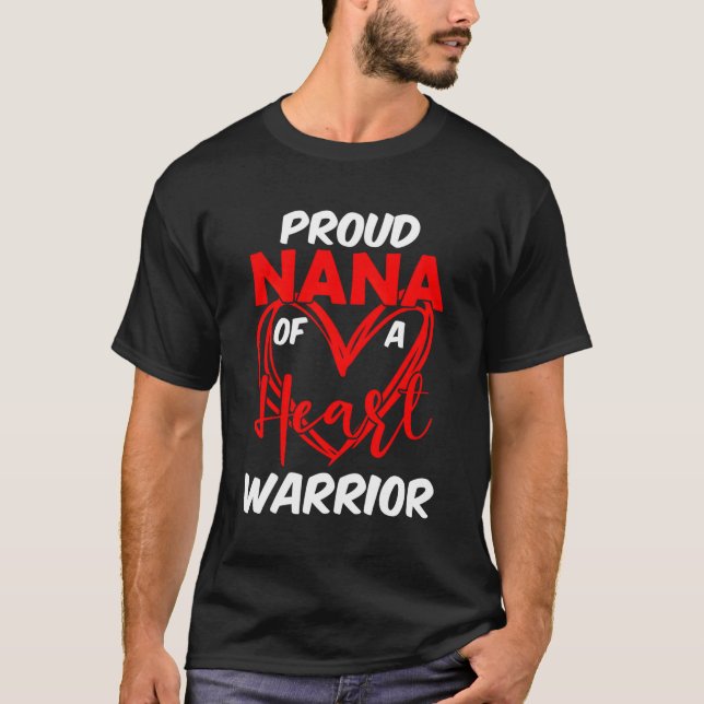 T-shirt Fière Nana D'Une Lui Guerrier Sensibilisation À L' (Devant)