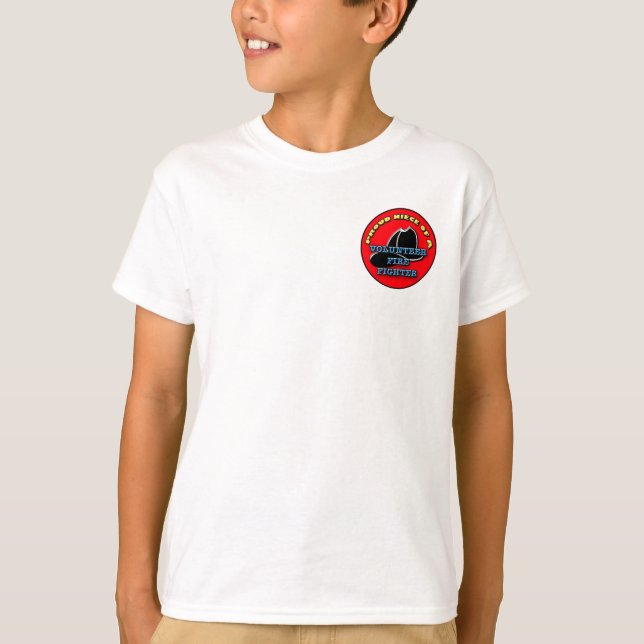 T-shirt Fière nièce d'un volontaire chemise pompier (Devant)