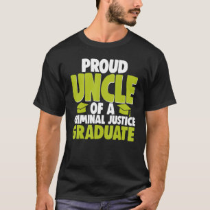 T-shirt Fière Oncle De La Justice Pénale Graduate Cour Leg