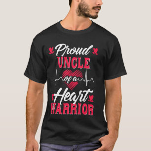 T-shirt Fière Oncle D'Un Guerrier Du Coeur Sensibilisation