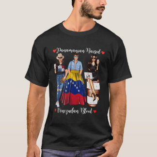 T-shirt Fière Panaïenne Avec Racines Vénézuéliennes Venezu
