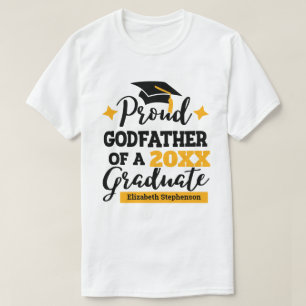 T-shirt Fière Parrain de la famille des diplômés jumelage