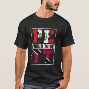T-shirt Fière Péruvien Trinidadien Mélange Pérou et Trinid