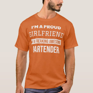 T-shirt Fière petite amie du barman