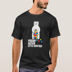 T-shirt Fière petite ours frère Sensibilisation à l'autism