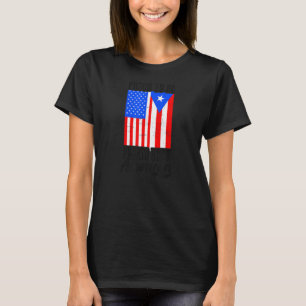 T-shirt Fière Porto Rico Américain Traditionnel Puerto Ric