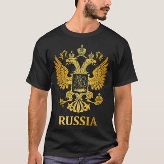 T-shirt Fière Russie Armoiries De Manteau Russie Emblème D