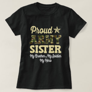 T-shirt Fière Soeur de l'Armée OCP Camo cadeau de famille