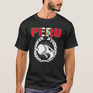 T-shirt Fière table de tennis du Pérou Supporter de ping