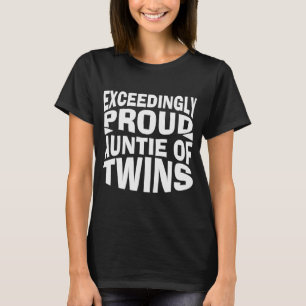 T-shirt fière tante des jumeaux
