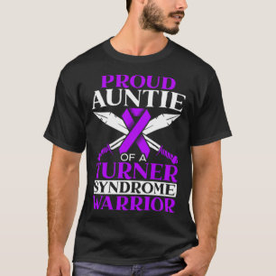 T-shirt Fière Tante D'Un Tourner Syndrome Guerrier Soutien