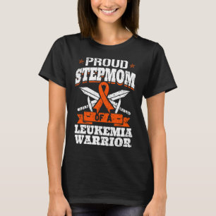 T-shirt Fière Tepmère D'Une Leucémie Guerrière Sensibilisa