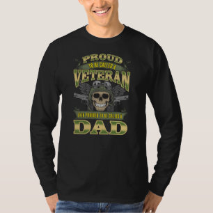 T-shirt Fière Vétéran Fière D'Être Appelée Papa