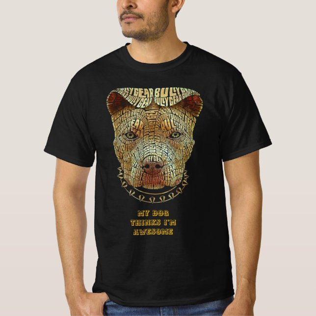 T-shirt "Fièrement Approuvé par Mon Chien" - Élégant Amour (Devant)