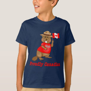 T-shirt Fièrement le castor canadien