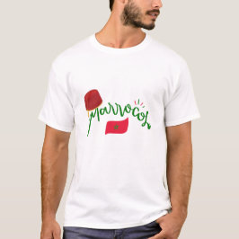 T-shirt Fièrement Marocain : Un Drapeau Sans Temps