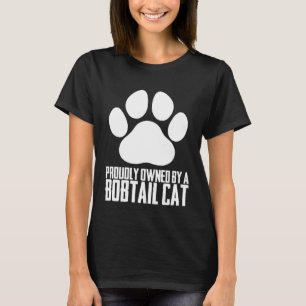 T-shirt Fièrement possédé par un chat bobtail