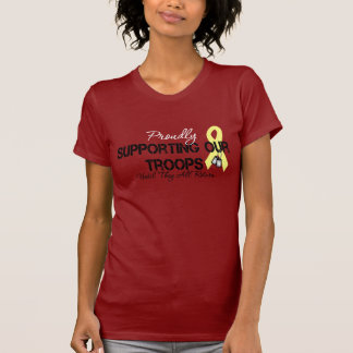 T-shirt Fièrement soutenant nos troupes (vendredi rouge)