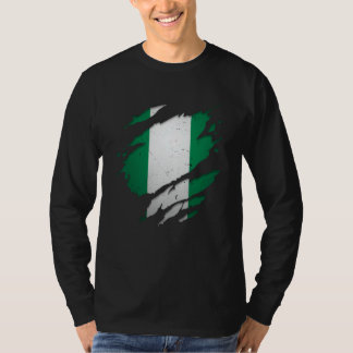 T-shirt Fières Chemises nigérianes arrachées Drapeau Niger