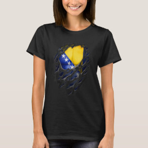T-shirt Fières racines bosniaques détruites ont déchiré la
