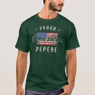 T-shirt Fiers American Pepere, 4 juillet Cadeau USA 