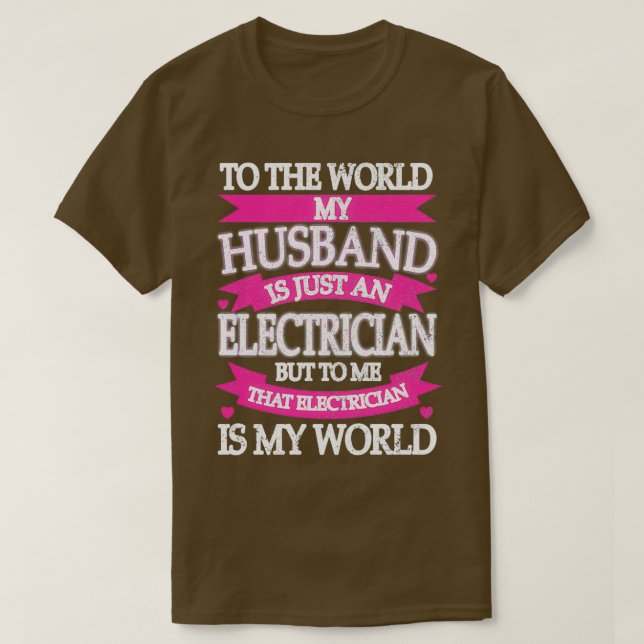 T-shirt Fiers Électriciens Femme Cadeaux Électricien Femme (Design devant)