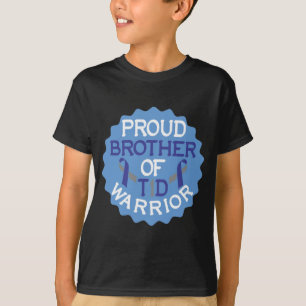 T-shirt Fiers Frères Sensibilisation au diabète Guerrier d