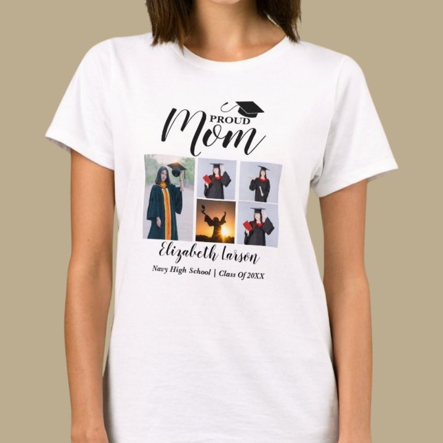 T-shirt Fiers Gardiens Nom Personnalisé, Photo Collage Par (Créateur téléchargé)