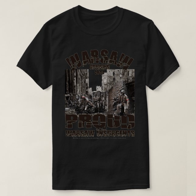 T-shirt Fiers Insurgés de Varsovie 1944 (Design devant)