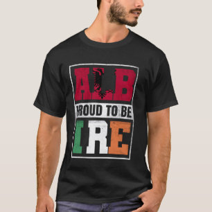 T-shirt Fiers mélange albanais irlandais Albanie et Irland