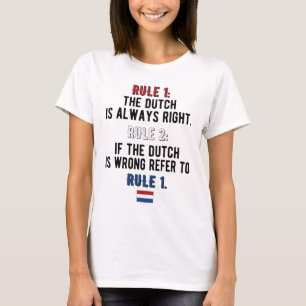 T-shirt Fiers Néerlandais Racines Pays-Bas Drapeau Hérit