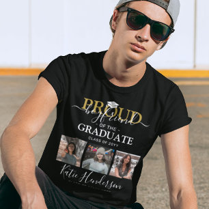 T-shirt Fiers petit ami du collage photo de l'étudiant