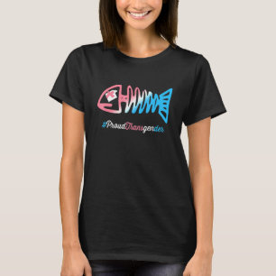 T-shirt Fiers Poisson Transgenre Fierté Skeleton Lgbtq Tra