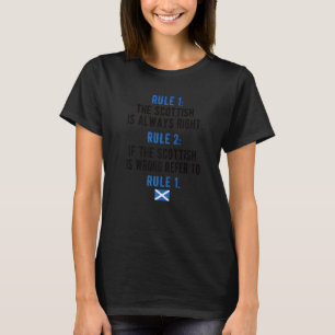 T-shirt Fiers Scottish Rules Scotland Drapeau Scottish Roo