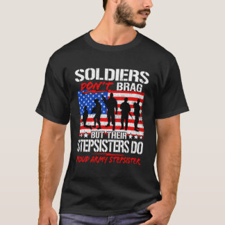 T-shirt Fiers soldats de la belle-soeur de l'armée ne braq