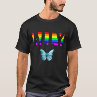 T-shirt Fierté alliée LGBTQ Egalité Arc-en-ciel Lesbienne 